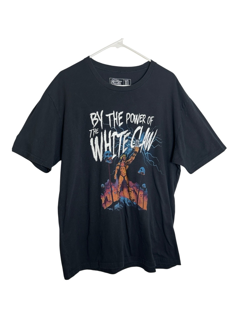 Men’s Graphic Black White Claw Tee Shirt Size XL